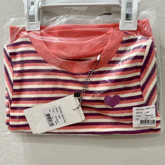 NWT Alba of Denmark Sun Kissed Stripes Alberte T-Shirt - Picture 1 of 3